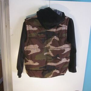 NIKE 1980's Vintage Air Jordan Boys Size M  Puffer Camo Hoodie Jacket 38" Chest